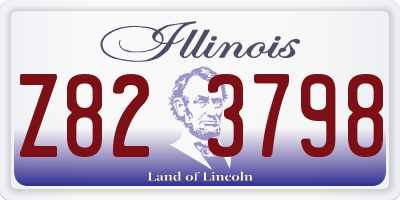 IL license plate Z823798
