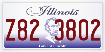 IL license plate Z823802