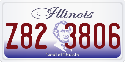 IL license plate Z823806