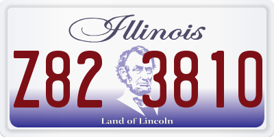 IL license plate Z823810