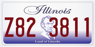 IL license plate Z823811