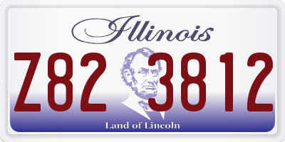 IL license plate Z823812