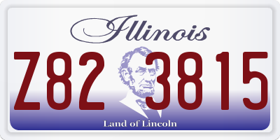 IL license plate Z823815