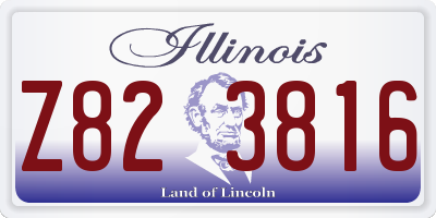 IL license plate Z823816