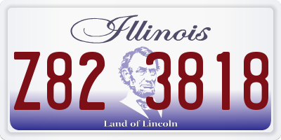 IL license plate Z823818