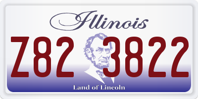 IL license plate Z823822