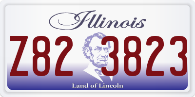IL license plate Z823823
