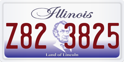 IL license plate Z823825