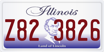 IL license plate Z823826