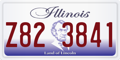 IL license plate Z823841