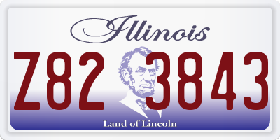 IL license plate Z823843