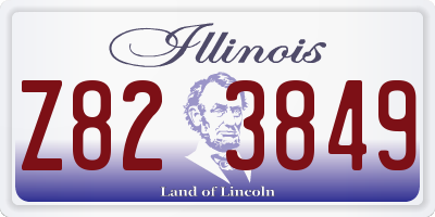IL license plate Z823849