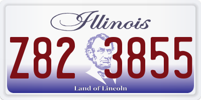 IL license plate Z823855