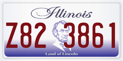 IL license plate Z823861