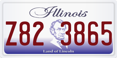 IL license plate Z823865
