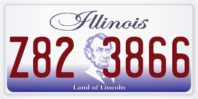 IL license plate Z823866
