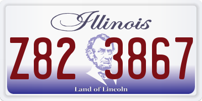 IL license plate Z823867