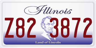 IL license plate Z823872