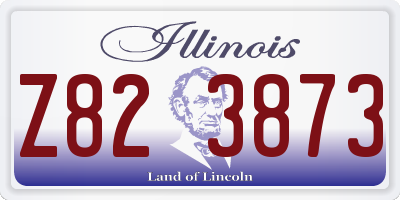 IL license plate Z823873