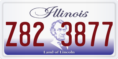 IL license plate Z823877