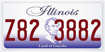 IL license plate Z823882