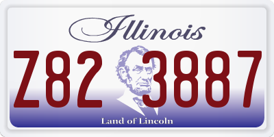 IL license plate Z823887