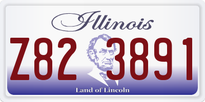 IL license plate Z823891