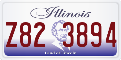 IL license plate Z823894
