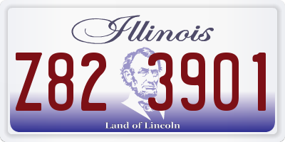 IL license plate Z823901