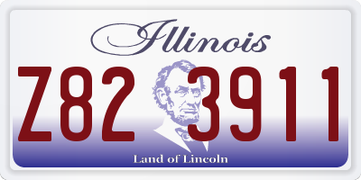 IL license plate Z823911