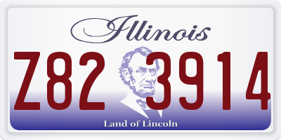 IL license plate Z823914