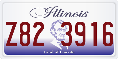 IL license plate Z823916