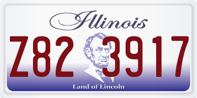 IL license plate Z823917