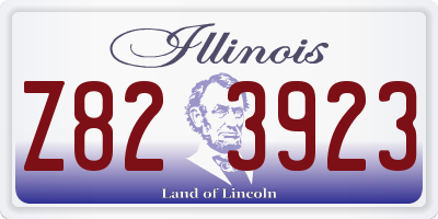 IL license plate Z823923