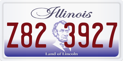 IL license plate Z823927