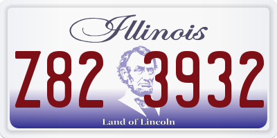 IL license plate Z823932
