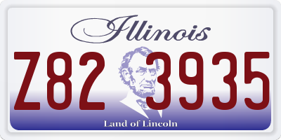 IL license plate Z823935