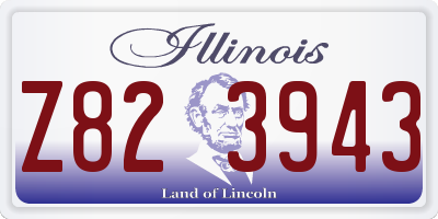 IL license plate Z823943