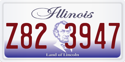 IL license plate Z823947