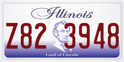 IL license plate Z823948
