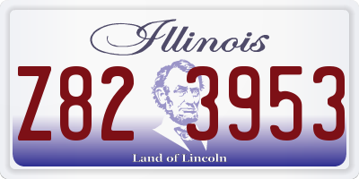 IL license plate Z823953
