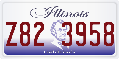 IL license plate Z823958