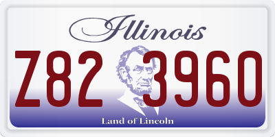 IL license plate Z823960