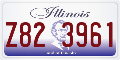 IL license plate Z823961