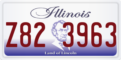 IL license plate Z823963