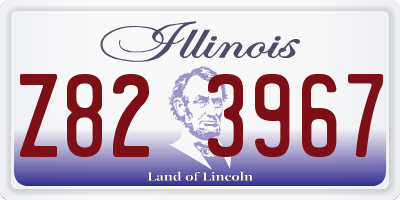 IL license plate Z823967