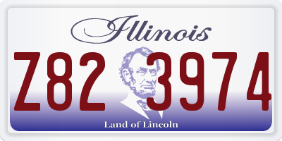 IL license plate Z823974