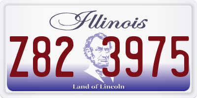 IL license plate Z823975