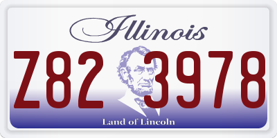 IL license plate Z823978