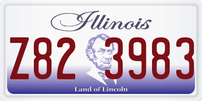 IL license plate Z823983